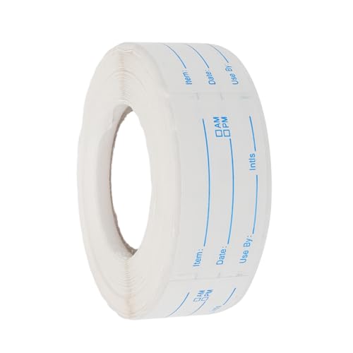 NOLITOY 1 Rolle Lebensmittel Datumsetiketten Aufkleber Rolle für Sichere Lagerung für Zuhause Gastronomie und Catering Einfaches Beschriften und Organisieren von Lebensmitteln NOLITOY 1 Rolle Lebensmittel Datumsetiketten Aufkleber Rolle für Sichere Lagerung für Zuhause Gastronomie und Catering Einfaches Beschriften und Organisieren von Lebensmitteln von NOLITOY