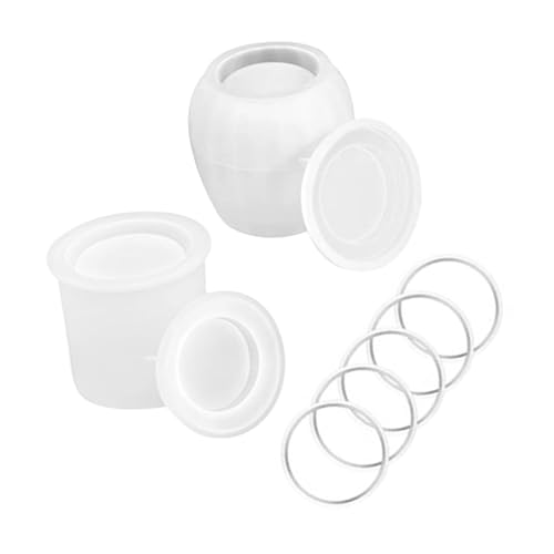 NOLITOY 1 Satz Silikonform für Epoxidharz Teiliges Diy Jar Mold für Aufbewahrungsbehälter für Tischdekorationen Haltbar und Einfach zu Entformen von NOLITOY