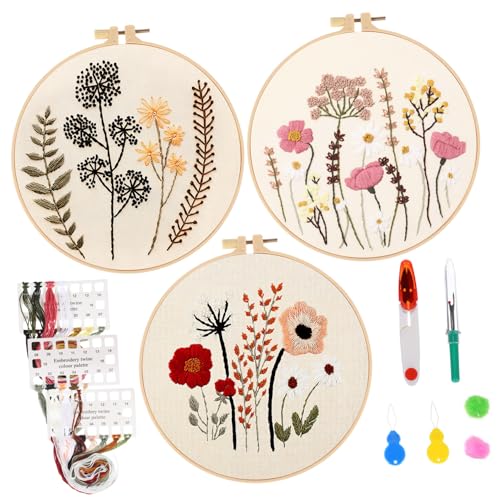 NOLITOY 1 Satz Stickset für Anfänger Handstickerei DIY Kit mit Hochwertigem Material und Leicht Verständlicher Anleitung für Kreative und Vielseitige Projekte NOLITOY 1 Satz Stickset für Anfänger Handstickerei DIY Kit mit Hochwertigem Material und Leicht Verständlicher Anleitung für Kreative und Vielseitige Projekte von NOLITOY