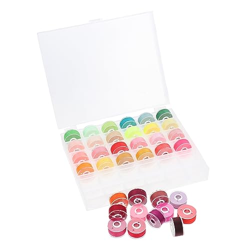 NOLITOY 1 Satz Teilige Nähgarn Set mit Bunten Spulen für Quilting und Nähen Robustes Material für Anfänger und Erfahrene Praktischer Aufbewahrungsbox NOLITOY 1 Satz Teilige Nähgarn Set mit Bunten Spulen für Quilting und Nähen Robustes Material für Anfänger und Erfahrene Praktischer Aufbewahrungsbox von NOLITOY