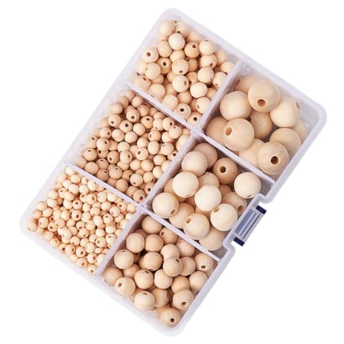 NOLITOY 1 Schachtel Fach Holzperlen Box Natürliche Runde Holzperlen für Schmuckherstellung DIY Charms Makramee Kugeln Bunte Girlande Bastelperlen zum Auffädeln Vielseitig für Armbänder NOLITOY 1 Schachtel Fach Holzperlen Box Natürliche Runde Holzperlen für Schmuckherstellung DIY Charms Makramee Kugeln Bunte Girlande Bastelperlen zum Auffädeln Vielseitig für Armbänder von NOLITOY