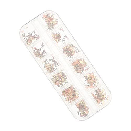 NOLITOY 1 Schachtel Teiliges Nail Art mit Kreativen Buchstaben Metallische Nageldekoration für DIY Nail Art für Nageldesigns NOLITOY 1 Schachtel Teiliges Nail Art mit Kreativen Buchstaben Metallische Nageldekoration für DIY Nail Art für Nageldesigns von NOLITOY
