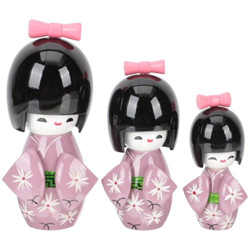 NOLITOY 1 Set Kimono Holzpuppe Holzdekor Japanische Kokeshi Puppe Holz Dekoration Mädchen Armaturenbrett Haushalt NOLITOY 1 Set Kimono Holzpuppe Holzdekor Japanische Kokeshi Puppe Holz Dekoration Mädchen Armaturenbrett Haushalt von NOLITOY