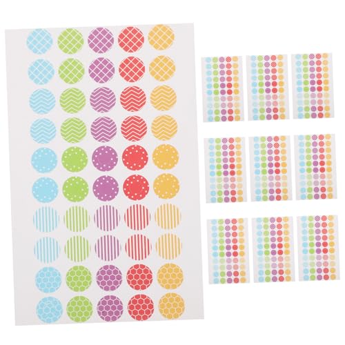 NOLITOY 10 Blatt Bunte Lochverstärker Aufkleber Selbstklebende Schutzringe für Lochpapier Wasserfeste Verstärkungsetiketten für Schnellhefter Geeignet für Lose Büro und Schule NOLITOY 10 Blatt Bunte Lochverstärker Aufkleber Selbstklebende Schutzringe für Lochpapier Wasserfeste Verstärkungsetiketten für Schnellhefter Geeignet für Lose Büro und Schule von NOLITOY