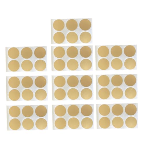 NOLITOY 10 Blatt Goldene Scratch Off Aufkleber Rund Selbstklebende Rubbeletiketten für DIY Geschenke Partys Gutscheine und Geschenkverpackungen und Einfach Anzuwenden NOLITOY 10 Blatt Goldene Scratch Off Aufkleber Rund Selbstklebende Rubbeletiketten für DIY Geschenke Partys Gutscheine und Geschenkverpackungen und Einfach Anzuwenden von NOLITOY
