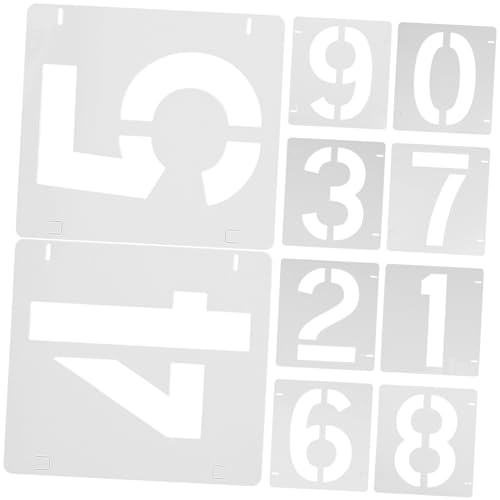NOLITOY 10 Blatt digitale Vorlage große Zahl Schablonen Schablonennummern weihnachten schablonen Zahlenschablone Anzahl wiederverwendbarer Schablonen zeichnen Schablonen Weiß NOLITOY 10 Blatt digitale Vorlage große Zahl Schablonen Schablonennummern weihnachten schablonen Zahlenschablone Anzahl wiederverwendbarer Schablonen zeichnen Schablonen Weiß von NOLITOY
