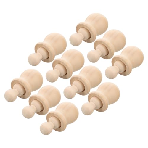 NOLITOY 10 Satz Teiliges Unbemalter Holzpuppen zum Bemalen DIY Holzfiguren für Kreative Bastelsets Natürliche Holzfiguren für Kunsthandwerk und Individuelle Dekoration NOLITOY 10 Satz Teiliges Unbemalter Holzpuppen zum Bemalen DIY Holzfiguren für Kreative Bastelsets Natürliche Holzfiguren für Kunsthandwerk und Individuelle Dekoration von NOLITOY