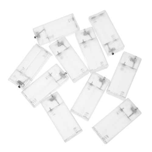 NOLITOY 10 Stück Aa Batteriehalter Transparentes Batteriegehäuse für Lichterketten Praktische Aufbewahrungslösung für Ihre Beleuchtung Wetterbeständig und Kompatibel NOLITOY 10 Stück Aa Batteriehalter Transparentes Batteriegehäuse für Lichterketten Praktische Aufbewahrungslösung für Ihre Beleuchtung Wetterbeständig und Kompatibel von NOLITOY