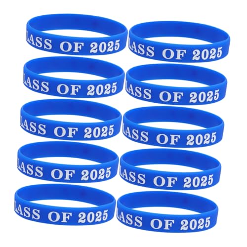 NOLITOY 10 Stück Armbänder Für Die Abschlussfeier Student Mädchen Tween Slap -bänder Sachen Ereignisse Szene Erste Farbig Festival-armband Thematisiert Schlagarmbänder Masse Kieselgel Blau NOLITOY 10 Stück Armbänder Für Die Abschlussfeier Student Mädchen Tween Slap -bänder Sachen Ereignisse Szene Erste Farbig Festival-armband Thematisiert Schlagarmbänder Masse Kieselgel Blau von NOLITOY