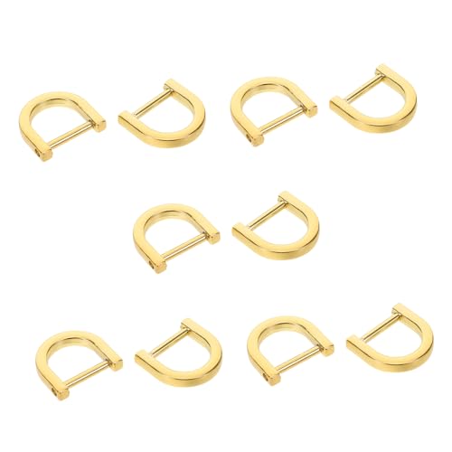 NOLITOY 10 Stück D-ringe Für Geldbörsen: D-ringe Mit Schrauben Im Bügel – Robuste Metallschnallen in Hufeisenform Zinklegierung Für Geldbörsen, Taschen, Geldbörsen, Schlüsselanhänger, NOLITOY 10 Stück D-ringe Für Geldbörsen: D-ringe Mit Schrauben Im Bügel – Robuste Metallschnallen in Hufeisenform Zinklegierung Für Geldbörsen, Taschen, Geldbörsen, Schlüsselanhänger, von NOLITOY