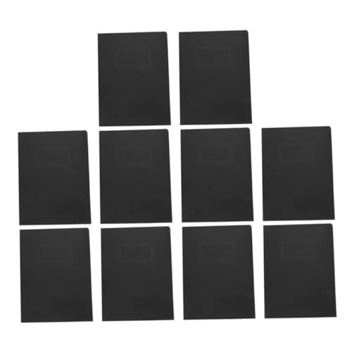 NOLITOY 10 Stück Faltbare Papier Aktenordner mit Zwei Taschen Großer Dokumenten Organizer für Büro Schule Aktenmanagement Schwarze Papiermappe für Effiziente Ablage NOLITOY 10 Stück Faltbare Papier Aktenordner mit Zwei Taschen Großer Dokumenten Organizer für Büro Schule Aktenmanagement Schwarze Papiermappe für Effiziente Ablage von NOLITOY