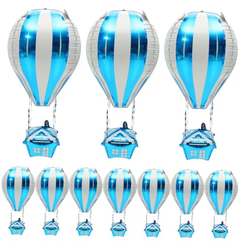 NOLITOY 10 Stück Heißluftballon Dekoration heißer Ballon Geburtstagsdekorationen Größe luftballons party mitgebsel Flugzeug-Partydekorationen Heliumfolienballons Aluminiumfolie Blue NOLITOY 10 Stück Heißluftballon Dekoration heißer Ballon Geburtstagsdekorationen Größe luftballons party mitgebsel Flugzeug-Partydekorationen Heliumfolienballons Aluminiumfolie Blue von NOLITOY