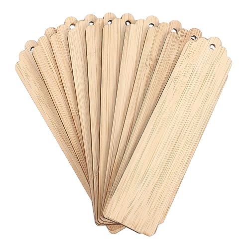 NOLITOY 10 Stück Holz Lesezeichen zum Basteln DIY Gravur Blanko Lesezeichen mit Aufhängeloch für Karten Dekoration und für Lehrer und Kreative Projekte NOLITOY 10 Stück Holz Lesezeichen zum Basteln DIY Gravur Blanko Lesezeichen mit Aufhängeloch für Karten Dekoration und für Lehrer und Kreative Projekte von NOLITOY