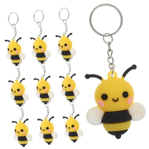 NOLITOY 10stücke Teiliges Cartoon Bienen Schlüsselanhänger Robuste Materialien Für Partys Und Deko Für Taschen Rucksäcke Und Schlüsselringe von NOLITOY
