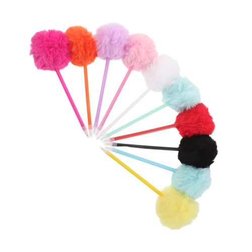 NOLITOY 10 Stück Kreative Kugelschreiber mit Weichem Plüsch Pompon Bunte Schreibstifte für Mädchen und Schüler Niedliche Kugelschreiber für Schule Party und Büro NOLITOY 10 Stück Kreative Kugelschreiber mit Weichem Plüsch Pompon Bunte Schreibstifte für Mädchen und Schüler Niedliche Kugelschreiber für Schule Party und Büro von NOLITOY