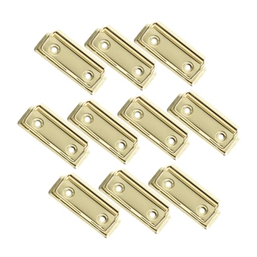 NOLITOY 10 Stück Metall Klemmbrett Clips Kleine Büroklammern Stabile Schreibtafelklemme Vielseitig für Schule Büro Zuhause Geeignet Robuste Aluminiumlegierung Goldfarben Langlebig NOLITOY 10 Stück Metall Klemmbrett Clips Kleine Büroklammern Stabile Schreibtafelklemme Vielseitig für Schule Büro Zuhause Geeignet Robuste Aluminiumlegierung Goldfarben Langlebig von NOLITOY