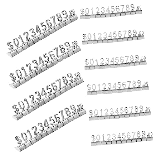NOLITOY 10 Stück Preisschild golden Schilderdisplay silber Große Blöcke werden angezeigt Geschäft bunt preisaufsteller nummerschild Preisanzeige Zeichen Preisanzeigetafel Legierung Silver NOLITOY 10 Stück Preisschild golden Schilderdisplay silber Große Blöcke werden angezeigt Geschäft bunt preisaufsteller nummerschild Preisanzeige Zeichen Preisanzeigetafel Legierung Silver von NOLITOY