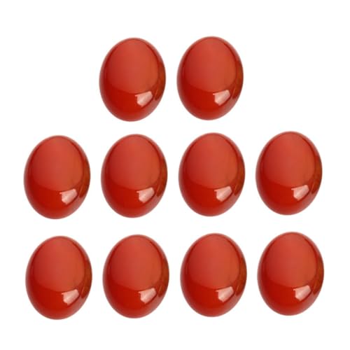 NOLITOY 10 Stück Rote Achat Cabochons Oval Flach DIY Schmucksteine Bastelsteine Schmuckzubehör für Uhrdekoration und Kreative Schmuckherstellung NOLITOY 10 Stück Rote Achat Cabochons Oval Flach DIY Schmucksteine Bastelsteine Schmuckzubehör für Uhrdekoration und Kreative Schmuckherstellung von NOLITOY