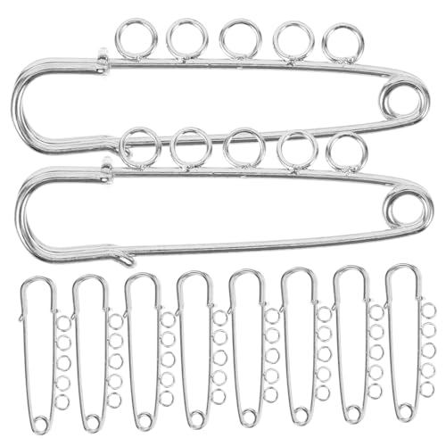 NOLITOY 10 Stück Sicherheitsnadeln für Broschen Metall Pin mit Löchern für DIY Projekte Dekorative Anstecker für Kleidung und Accessoires NOLITOY 10 Stück Sicherheitsnadeln für Broschen Metall Pin mit Löchern für DIY Projekte Dekorative Anstecker für Kleidung und Accessoires von NOLITOY