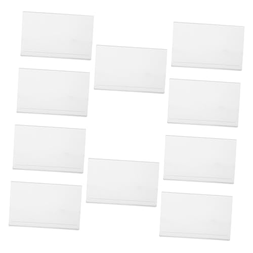 NOLITOY 10 Stück Teiliges Acryl Schildhalter mit Selbstklebendem Rücken Förmige Transparente Preisschildständer Vielseitig Platzierbar für Supermarkt Büro und Laden Horizontale und NOLITOY 10 Stück Teiliges Acryl Schildhalter mit Selbstklebendem Rücken Förmige Transparente Preisschildständer Vielseitig Platzierbar für Supermarkt Büro und Laden Horizontale und von NOLITOY