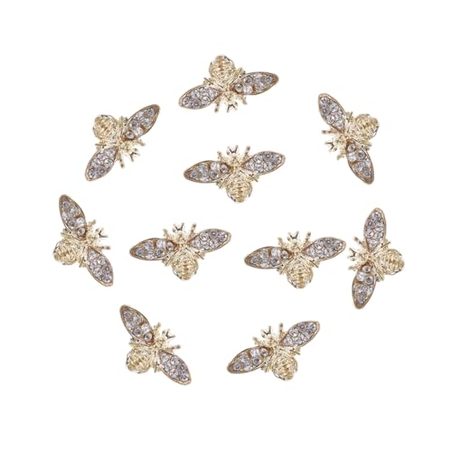 NOLITOY 10 Stück Teiliges Bienen Nagel Schmuck aus Langlebiger Legierung Kreative Vintage Nail Art Dekorationen für Süße Nagelgestaltung Sicher und Attraktiv für Nagelkunstliebhaber NOLITOY 10 Stück Teiliges Bienen Nagel Schmuck aus Langlebiger Legierung Kreative Vintage Nail Art Dekorationen für Süße Nagelgestaltung Sicher und Attraktiv für Nagelkunstliebhaber von NOLITOY