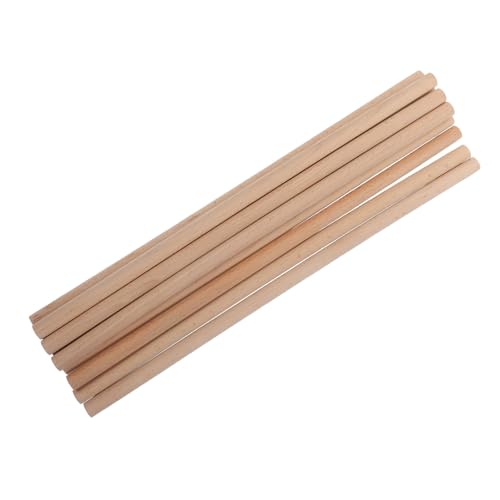NOLITOY 10 Stück Teiliges Buchenholzstäbe Naturholz für DIY Drumstick Herstellung Robustes Bastelholz für Kreative Holzprojekte und Handwerkliche Anwendungen NOLITOY 10 Stück Teiliges Buchenholzstäbe Naturholz für DIY Drumstick Herstellung Robustes Bastelholz für Kreative Holzprojekte und Handwerkliche Anwendungen von NOLITOY