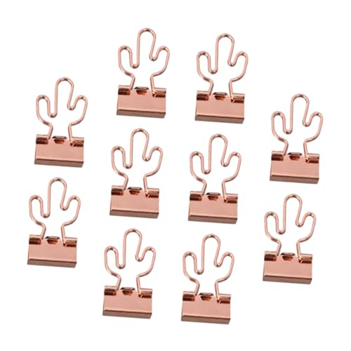 NOLITOY 10 Stück Teiliges Büroklammern aus Metall Stabile Papierklemmen in Roségold mit Dekorativem Kaktusdesign Multifunktionale Dokumentenhalter für Büro Schule und Zuhause Langlebig NOLITOY 10 Stück Teiliges Büroklammern aus Metall Stabile Papierklemmen in Roségold mit Dekorativem Kaktusdesign Multifunktionale Dokumentenhalter für Büro Schule und Zuhause Langlebig von NOLITOY
