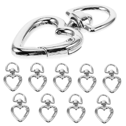 NOLITOY 10 Stück Teiliges D förmiger Karabinerhaken aus Metall Feder schnappverschluss für Taschen Schlüsselanhänger zum Basteln Korrosionsbeständig und Einfach zu Öffnen Geeignet für NOLITOY 10 Stück Teiliges D förmiger Karabinerhaken aus Metall Feder schnappverschluss für Taschen Schlüsselanhänger zum Basteln Korrosionsbeständig und Einfach zu Öffnen Geeignet für von NOLITOY