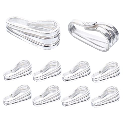 NOLITOY 10 Stück Teiliges DIY Anhängerverbinder aus Silber Schmuck Verschlüsse für Halsketten Vielseitige Kettenhaken für Schmuckherstellung Geeignet für Anhänger Armbänder NOLITOY 10 Stück Teiliges DIY Anhängerverbinder aus Silber Schmuck Verschlüsse für Halsketten Vielseitige Kettenhaken für Schmuckherstellung Geeignet für Anhänger Armbänder von NOLITOY