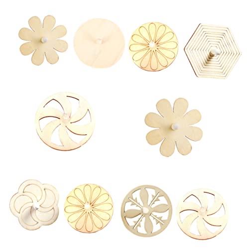 NOLITOY 10 Stück Teiliges DIY Holz Gyroskop für Unvollendete Malvorlagen für Kreative Bastelprojekte Fördert Hand Augen Koordination und Kreativität NOLITOY 10 Stück Teiliges DIY Holz Gyroskop für Unvollendete Malvorlagen für Kreative Bastelprojekte Fördert Hand Augen Koordination und Kreativität von NOLITOY