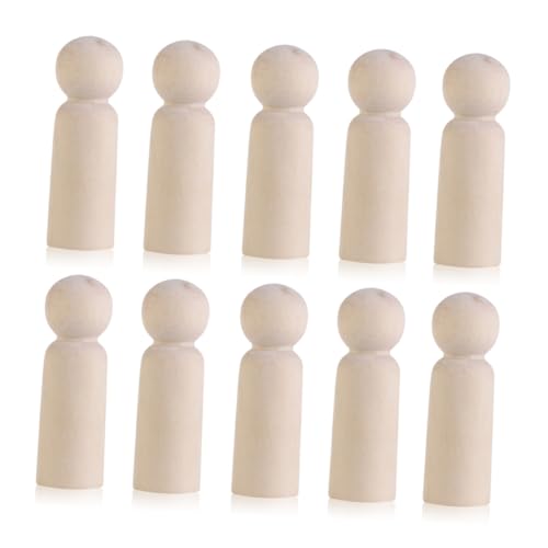 NOLITOY 10 Stück Teiliges DIY Holzfiguren Leere Kegelpuppen für Hochzeitstorten Dekoration für Bastelprojekte und Gestaltung für Feierlichkeiten und Weihnachtsdekoration NOLITOY 10 Stück Teiliges DIY Holzfiguren Leere Kegelpuppen für Hochzeitstorten Dekoration für Bastelprojekte und Gestaltung für Feierlichkeiten und Weihnachtsdekoration von NOLITOY