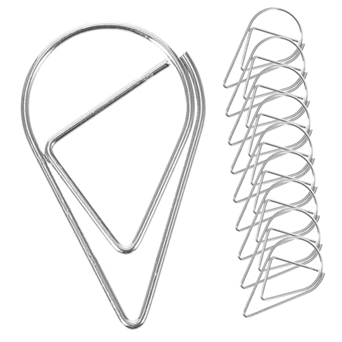NOLITOY 10 Stück Teiliges Dekorative Wassertröpfchen Büroklammern aus Metall Stabile Paper Clips für Notizen Dokumente Fotos Vielseitig Einsetzbar im Büro und Schule NOLITOY 10 Stück Teiliges Dekorative Wassertröpfchen Büroklammern aus Metall Stabile Paper Clips für Notizen Dokumente Fotos Vielseitig Einsetzbar im Büro und Schule von NOLITOY