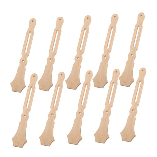 NOLITOY 10 Stück Teiliges Fächergriffe für Diy Handventilatoren Runde Hochzeitsfächer und Bastelbedarf für Hochzeiten und Festivals von NOLITOY