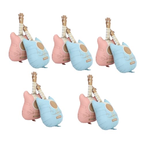 NOLITOY 10 Stück Teiliges Gitarrenform Matte Aluminiumfolie Ballons Wiederverwendbare Musik Partydekorationen und Blau Vielseitige Geburtstags und Festival Deko für Innen und Außenbereiche NOLITOY 10 Stück Teiliges Gitarrenform Matte Aluminiumfolie Ballons Wiederverwendbare Musik Partydekorationen und Blau Vielseitige Geburtstags und Festival Deko für Innen und Außenbereiche von NOLITOY