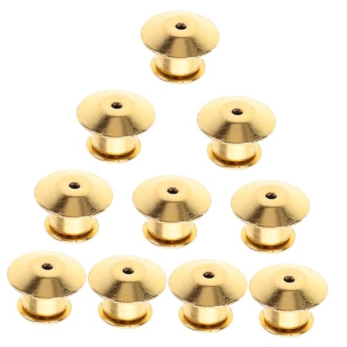 NOLITOY 10 Stück Teiliges Goldene Metall Pin Verschlüsse Flach Sicherer Pin Kuppler Einfache Bedienung ohne Werkzeug Vielseitig Einsetzbar für Broschen Anstecknadeln Schmuck und Kleidung NOLITOY 10 Stück Teiliges Goldene Metall Pin Verschlüsse Flach Sicherer Pin Kuppler Einfache Bedienung ohne Werkzeug Vielseitig Einsetzbar für Broschen Anstecknadeln Schmuck und Kleidung von NOLITOY