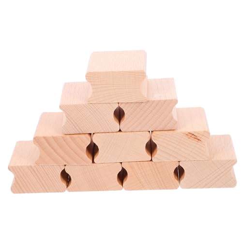 NOLITOY 10 Stück Teiliges Holzstempel DIY Hand Account Stempel Hochwertigem Holz für Scrapbooking Einladungskarten und Kreative Bastelprojekte von NOLITOY