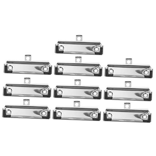 NOLITOY 10 Stück Teiliges Metall Klemmbrett Clips Robust mit Gummifüßen Schonend für Dokumente Büro Schule DIY Praktische Befestigung NOLITOY 10 Stück Teiliges Metall Klemmbrett Clips Robust mit Gummifüßen Schonend für Dokumente Büro Schule DIY Praktische Befestigung von NOLITOY