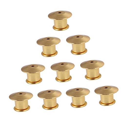 NOLITOY 10 Stück Teiliges Metall Locking Pin Keepers Gold Stabile Broschürenverschlüsse für Abzeichen Bücher Taschen Hüte Einfach zu Verwenden Sicherer Halt NOLITOY 10 Stück Teiliges Metall Locking Pin Keepers Gold Stabile Broschürenverschlüsse für Abzeichen Bücher Taschen Hüte Einfach zu Verwenden Sicherer Halt von NOLITOY