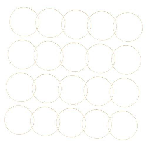 NOLITOY 10 Stück Teiliges Metallringe Goldfarben Stabile Eisenringe für DIY Makramee Wanddekoration Vielseitige Bastelrahmen für Kreative Handarbeiten NOLITOY 10 Stück Teiliges Metallringe Goldfarben Stabile Eisenringe für DIY Makramee Wanddekoration Vielseitige Bastelrahmen für Kreative Handarbeiten von NOLITOY
