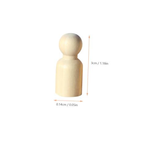 NOLITOY 10 Stück Teiliges Mini holzfiguren zum Bemalen DIY Graffiti Holzpuppen für Kindergeburtstag Kreative Bastelideen Naturbelassene Holzornamente für Dekoration und Spiel von NOLITOY