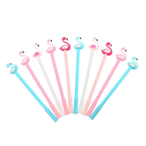 NOLITOY 10 Stück Teiliges Niedlicher Gel Roller Kugelschreiber mit Schwarzer Tinte Kreatives Design Komfortabler Griff für Schule und Büro Leicht und Geeignet für Links Zufällige Farbe von NOLITOY