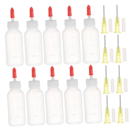 NOLITOY 10 Stück Teiliges Präzisions Kleberflaschen mit Feinen Spritzdüsen Quetschflaschen für Flüssigkleber Öl und Acrylfarben für Bastelarbeiten und Detaillierte Anwendungen NOLITOY 10 Stück Teiliges Präzisions Kleberflaschen mit Feinen Spritzdüsen Quetschflaschen für Flüssigkleber Öl und Acrylfarben für Bastelarbeiten und Detaillierte Anwendungen von NOLITOY