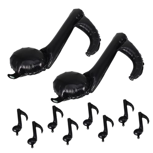 NOLITOY 10 Stück Teiliges Schwarze Folienballons in Musiknotenform Dekorative Party Luftballons aus Stabilem Aluminium für Konzerte Bars und Festliche Anlässe Langlebig und Auffällig NOLITOY 10 Stück Teiliges Schwarze Folienballons in Musiknotenform Dekorative Party Luftballons aus Stabilem Aluminium für Konzerte Bars und Festliche Anlässe Langlebig und Auffällig von NOLITOY