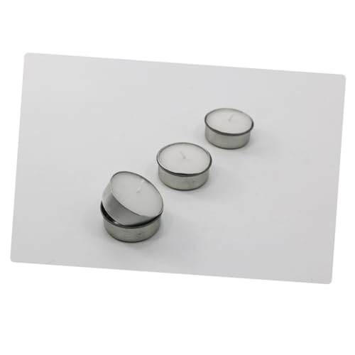 NOLITOY 10 Stück Teiliges Teelicht Dosen aus Verzinktem Eisen Silberfarbene Leere Kerzengläser für DIY Kerzenherstellung Multifunktionale Aufbewahrung für Kosmetik Cremes und Balsame von NOLITOY