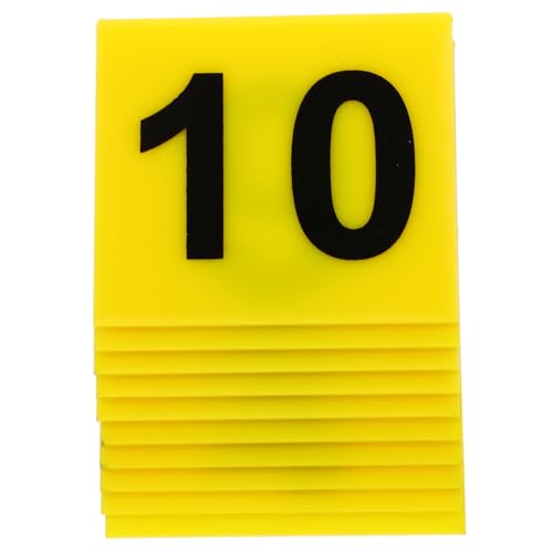 NOLITOY 10 Stück Teiliges Tischschild Zahlenmarker Wiederverwendbar Robust für Restaurant Tischnummern Tischreservierung Buffet Party NOLITOY 10 Stück Teiliges Tischschild Zahlenmarker Wiederverwendbar Robust für Restaurant Tischnummern Tischreservierung Buffet Party von NOLITOY