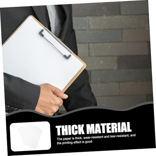 NOLITOY 100 Blatt Druckerpapier M² Doppelseitig Bedruckbar Dickes Blanko Papier für Büro Basteln Scrapbooking und Vielseitigen Druckgebrauch NOLITOY 100 Blatt Druckerpapier M² Doppelseitig Bedruckbar Dickes Blanko Papier für Büro Basteln Scrapbooking und Vielseitigen Druckgebrauch von NOLITOY