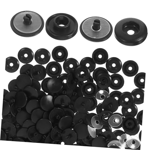 NOLITOY 100 Sätze Kunststoff Druckknöpfe für Babysachen Einfache Installation Langlebig und Leicht für DIY Kleidung und Accessoires Schwarze Snap Buttons für Kreative Projekte NOLITOY 100 Sätze Kunststoff Druckknöpfe für Babysachen Einfache Installation Langlebig und Leicht für DIY Kleidung und Accessoires Schwarze Snap Buttons für Kreative Projekte von NOLITOY
