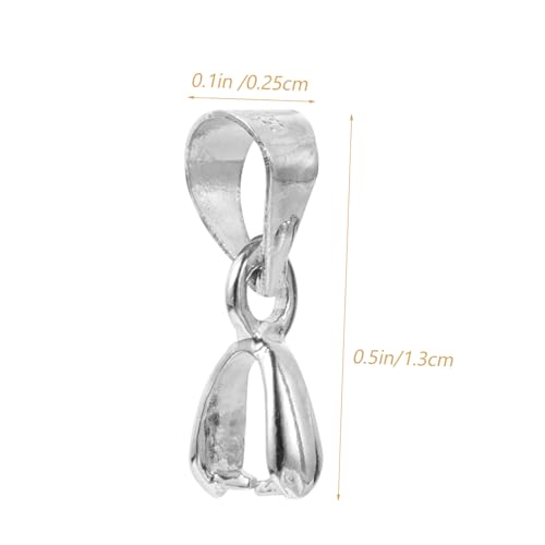 NOLITOY 100 Stück DIY Schmuck Anhängerverbinder Quetschverschluss Kettenverschluss Clips für Halsketten Armbänder Basteln Schmuckzubehör Langlebig Einfache Montage NOLITOY 100 Stück DIY Schmuck Anhängerverbinder Quetschverschluss Kettenverschluss Clips für Halsketten Armbänder Basteln Schmuckzubehör Langlebig Einfache Montage von NOLITOY