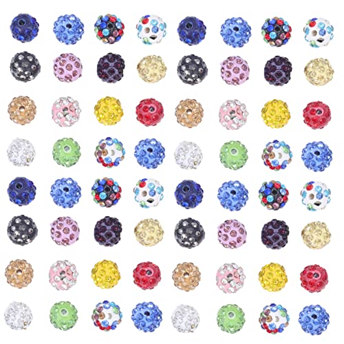 NOLITOY 100 Stück DIY Schmuckperlen Clay Beads mit Löchern Bunte Perlen für Armbänder und für Kreative Bastelprojekte und NOLITOY 100 Stück DIY Schmuckperlen Clay Beads mit Löchern Bunte Perlen für Armbänder und für Kreative Bastelprojekte und von NOLITOY