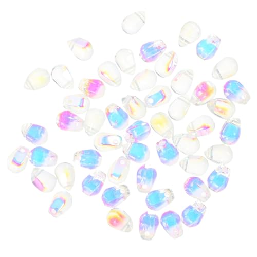 NOLITOY 100 Stück DIY Schmuckperlen aus Glas Tropfenform mit Querloch Farbverlaufene Handarbeitsperlen für Armbänder Ohrschmuck und Bastelprojekte NOLITOY 100 Stück DIY Schmuckperlen aus Glas Tropfenform mit Querloch Farbverlaufene Handarbeitsperlen für Armbänder Ohrschmuck und Bastelprojekte von NOLITOY